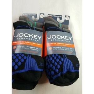 Jockey Generation 6 PAIRS Men's Crew Socks 7-12 Diamond Cushion Comfort No Hole